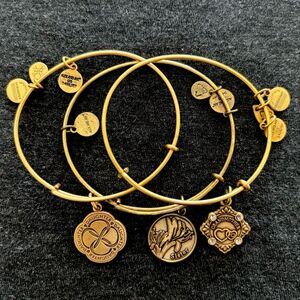 Alex and Ani Family Trio Charm Bracelets